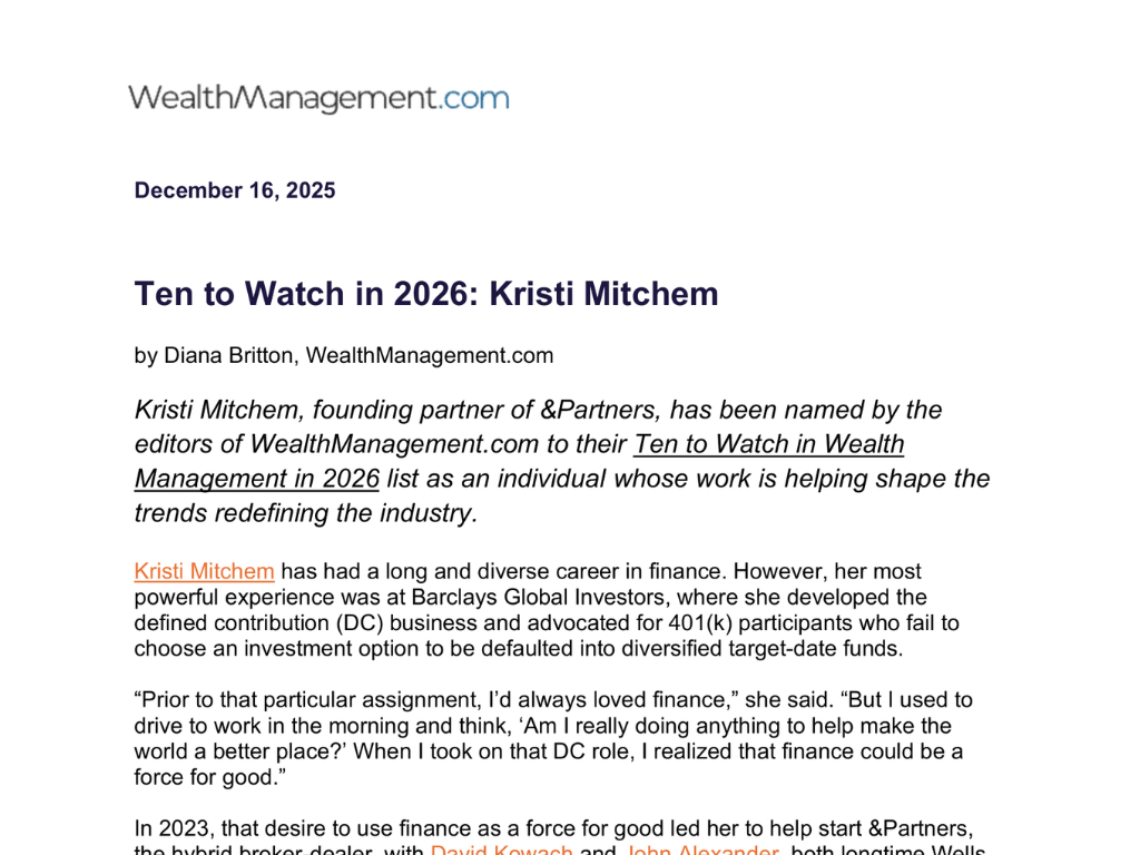 Ten to Watch in 2026: Kristi Mitchem